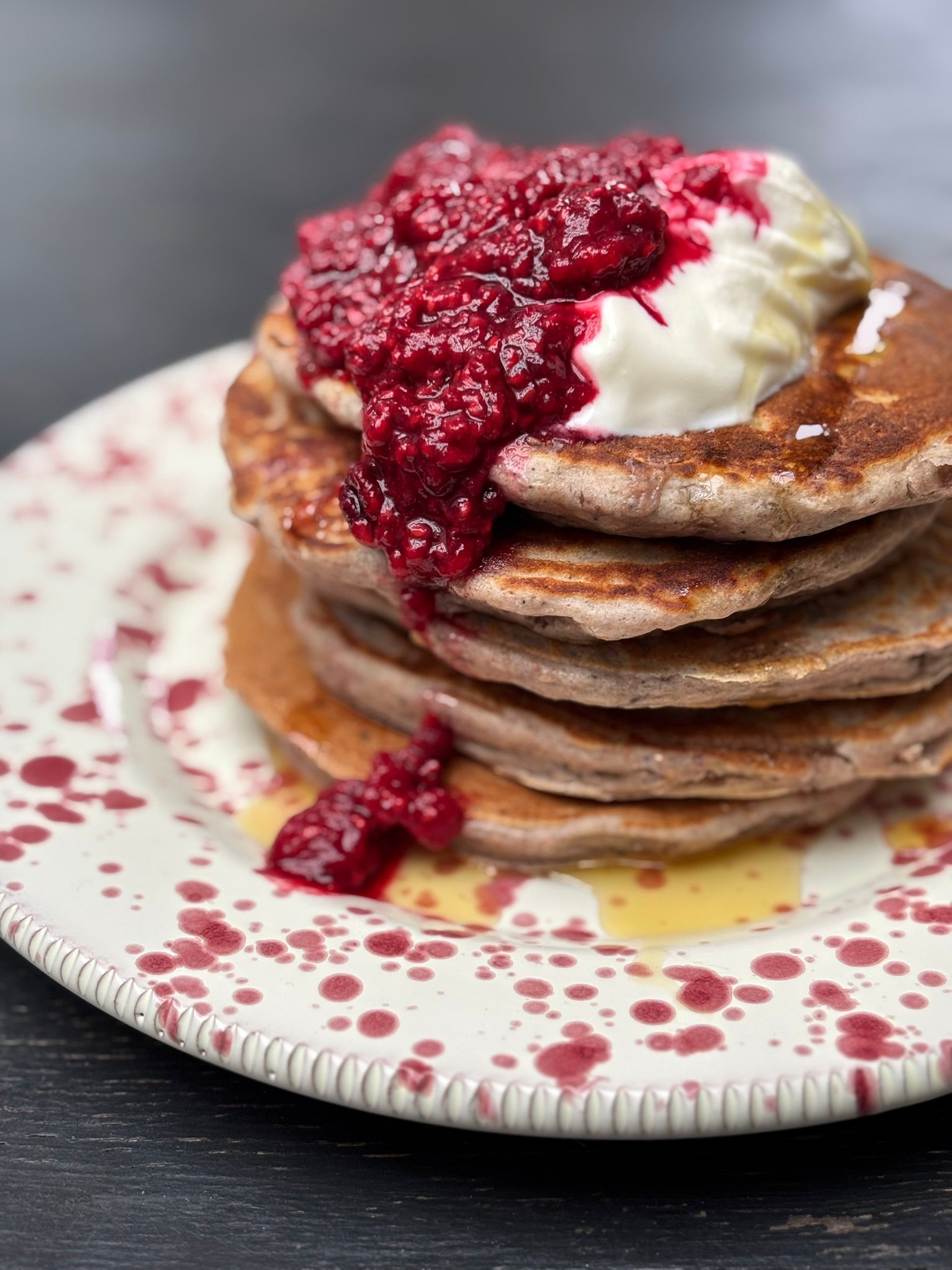 Elevate your Morning Pancakes with NEWROAD 30 Blend & Raspberry Compote, by Kate Cawdron